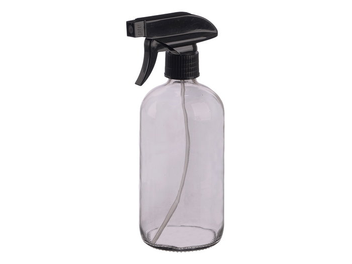 Berilo Pulvérisateur Cristal Rond Gris 500 ml 9.5x21.2x7.4 cm Verre et Plastique (Set de 12)