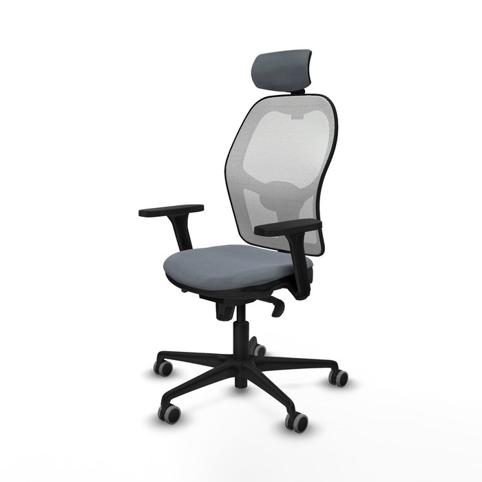 Piqueras y Crespo Chaise de Bureau avec Appui-tête 3D036G2 Gris Piqueras y Crespo Chaise de Bureau avec Appui-tête 3D036G2 Gris