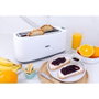 Edm Tostadora double fente longue blanc 1400 W avec fonction chauffer et décongeler 7 positions