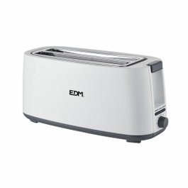 Edm Grille-pain double rainure longue White Design 1400 W