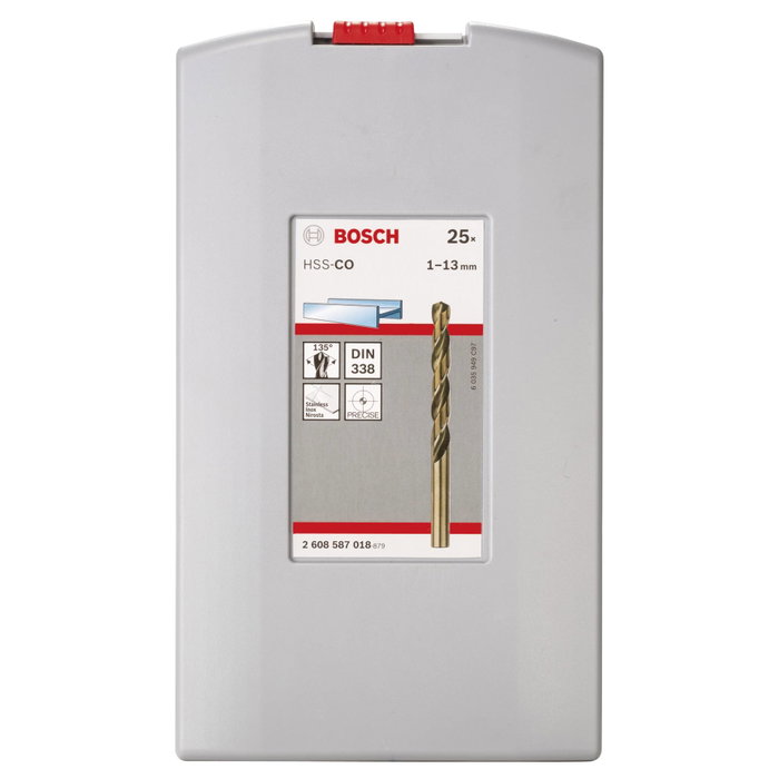 Bosch Set de forets ProBox HSS-Co 1-13mm (25 pièces) Bosch Set de forets ProBox HSS-Co 1-13mm (25 pièces)