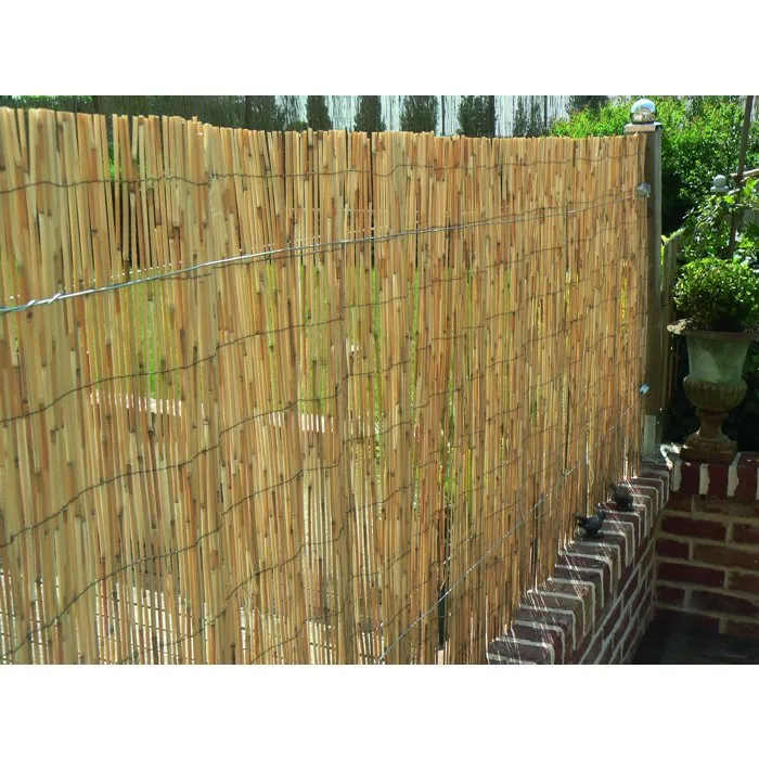 Nature Paillon NATURE - Brise-vue en tiges de roseaux naturels pelés pour jardin, terrasse, balcon - 1 x 5 m - Densité 700 g/m2 - Assemblage fil de fer galvanisé