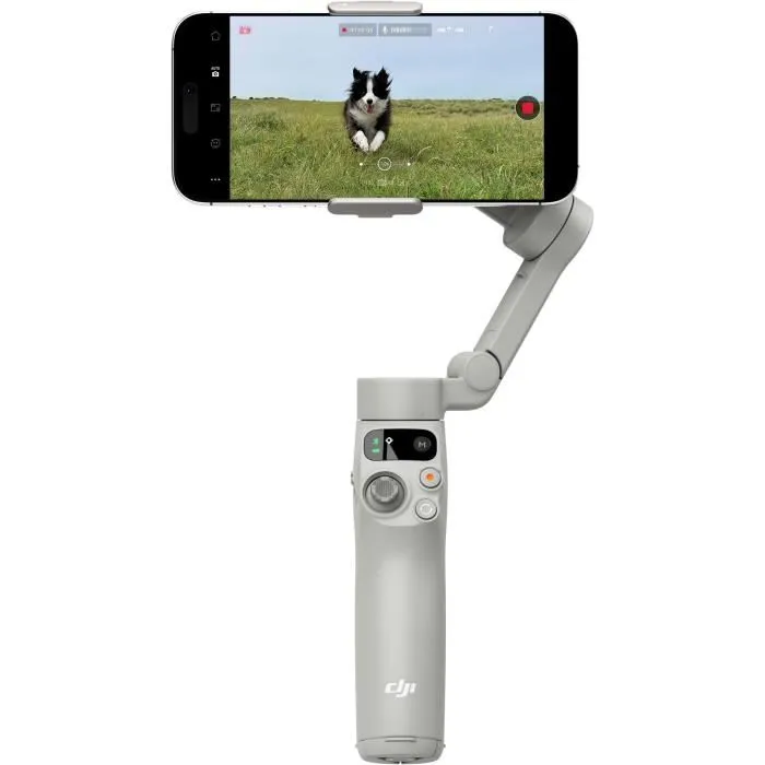 DJI Osmo Mobile 7 - Stabilisateur pour smartphone - Léger et portable pour vidéos fluides, selfies et photos de groupe