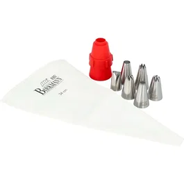 Birkmann Poche à douille EASY BAKING en tissu avec 6 douilles et 1 adaptateur