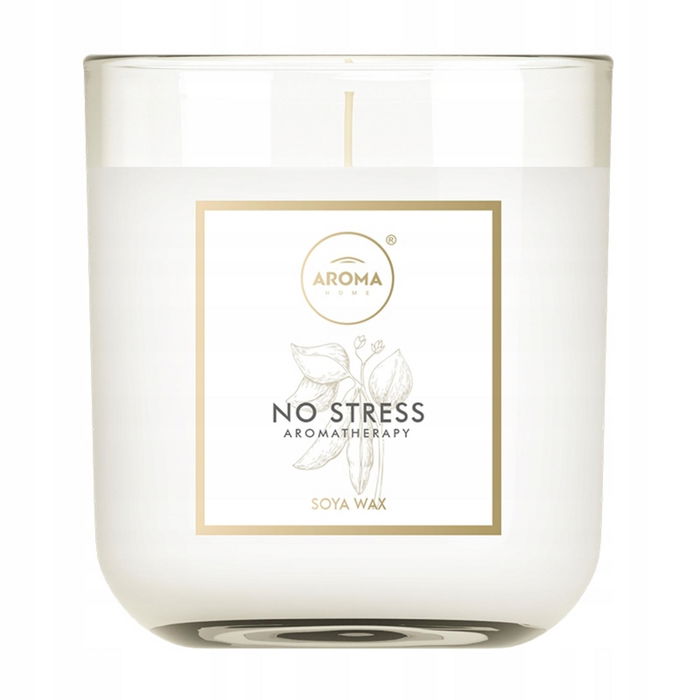Aroma Home Bougie Parfumée No Stress, Ambiance Relaxante et Apaisante, 150 g Aroma Home Bougie Parfumée No Stress, Ambiance Relaxante et Apaisante, 150 g