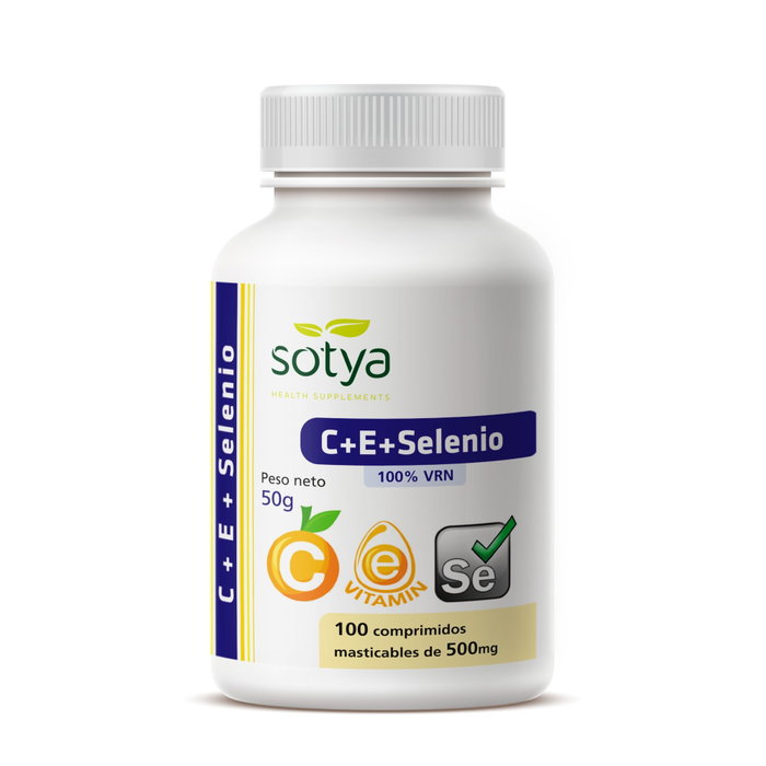 SOTYA C+E+Sélénium 500mg 100 comprimés SOTYA C+E+Sélénium 500mg 100 comprimés
