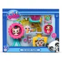 Bandai - Littlest Pet Shop - Coffret Fun Factory BF00519 - Ensemble de jeu avec 2 animaux, décor et accessoires - Génération 7 - 4 ans et plus