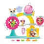 Bandai - Littlest Pet Shop - Coffret Fun Factory BF00519 - Ensemble de jeu avec 2 animaux, décor et accessoires - Génération 7 - 4 ans et plus