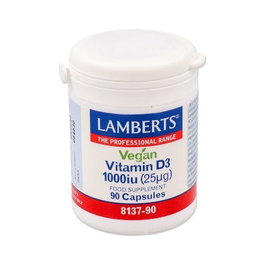 LAMBERTS Vitamine D3 1000 UI 90 capsules Vegan