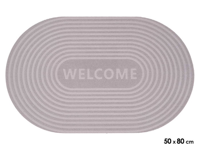 GIFTDECOR Paillasson Welcome Gris 50x80cm GIFTDECOR Paillasson Welcome Gris 50x80cm
