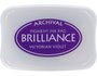 Tsukineko Tampon encreur BRILLIANCE Violet Victoriano effet nacré 95x65mm
