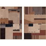 Home ESPRIT Toile Patchwork Urbaine (Lot de 2 unités)
