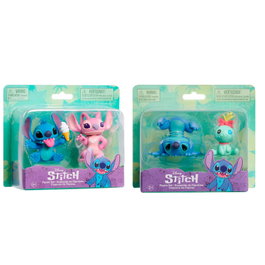 JUST PLAY Blister de 2 figurines Stitch Disney 7,5 cm assorti