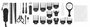 Wahl 20103-0467 - Tondeuse barbe et cheveux Deluxe Chrome Pro - Kit 27 pièces avec précision de 0.8 à 25 mm