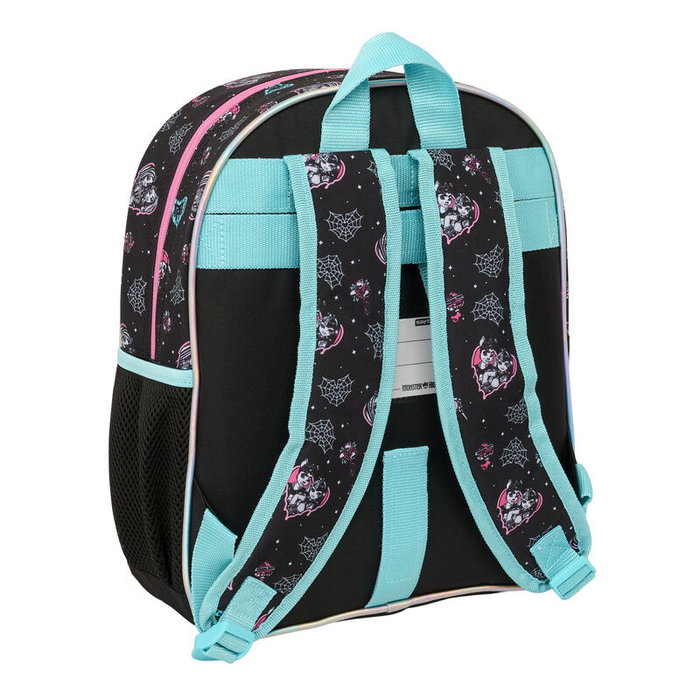 SAFTA Sac à dos Monster High 34 cm, adaptable aux chariots, avec poche latérale pour bouteille, poche avant grande capacité, sangles ergonomiques rembourrées et poignée de transport SAFTA Sac à dos Monster High 34 cm, adaptable aux chariots, avec poche latérale pour bouteille, poche avant grande capacité, sangles ergonomiques rembourrées et poignée de transport