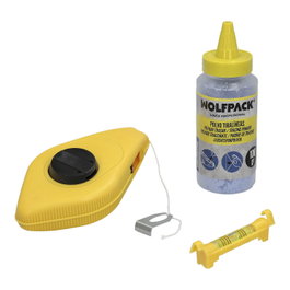 WOLFPACK LINEA PROFESIONAL Tiralíneas ABS 30 Mètres avec 100 g de Poudre Bleue