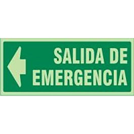 DUVER 1022 Plast.297X148''S.Emerg''Izd Lum Sortie de Secours Lumineuse Gauche (Lettre)