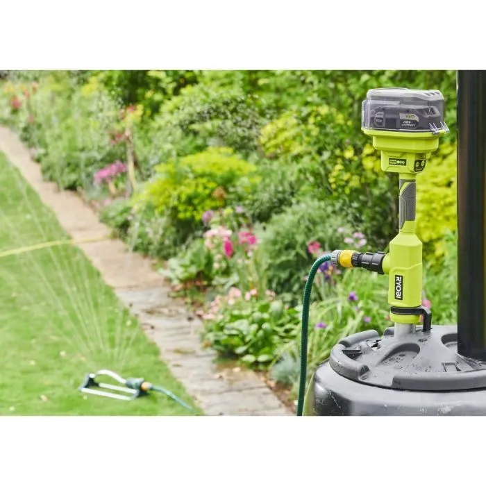 Ryobi Pompe télescopique 18V RY18STPA-0 - Débit 3360 l/h, immersion max 1.2 m, IPX5, sans batterie, pour eaux claires