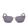 Guess Lunettes de soleil GU00117 08A Homme Rectangulaires Métal Gris 57mm