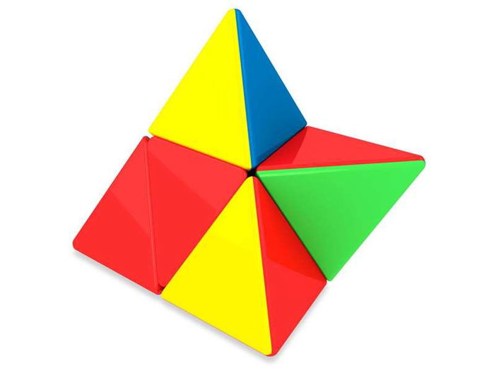 Cayro Delta Cube 2x2 - Puzzle casse-tête 2x2 - Cube Delta 2x2 - À partir de 6 ans