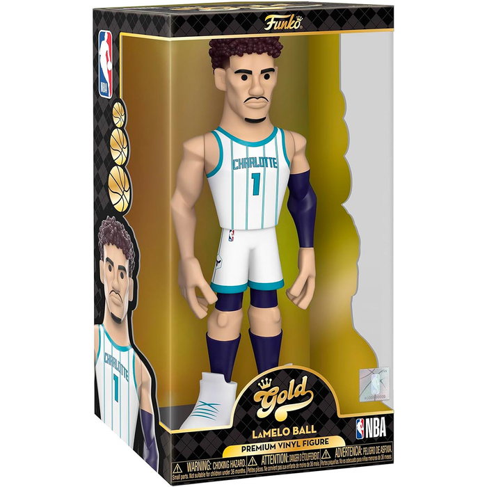 Funko Pop Gold NBA - Figure Collection 30 cm Lamelo Ball des Charlotte Hornets - Édition Collector - Réf. 69346