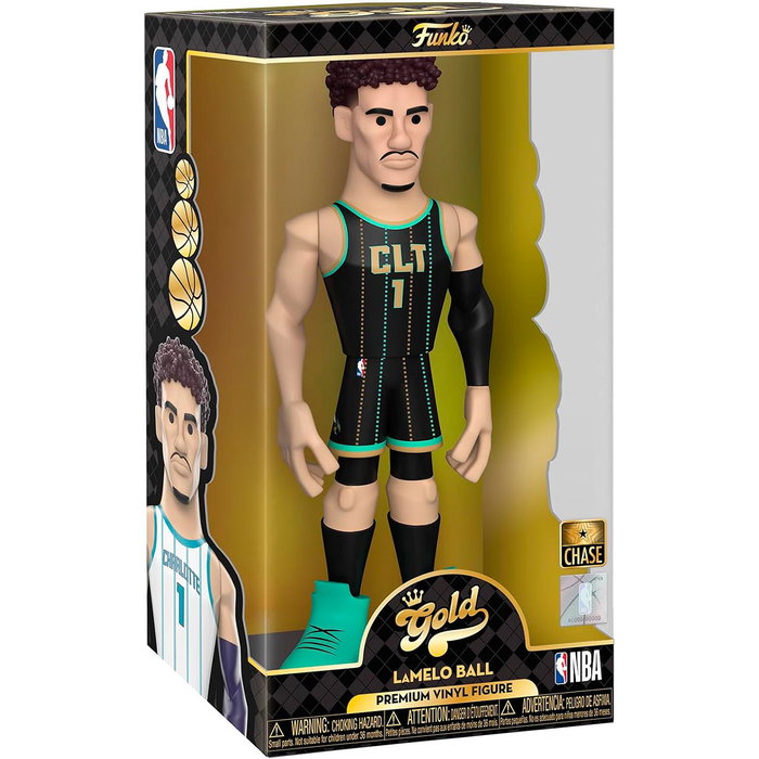 Funko Pop Gold NBA - Figure Collection 30 cm Lamelo Ball des Charlotte Hornets - Édition Collector - Réf. 69346