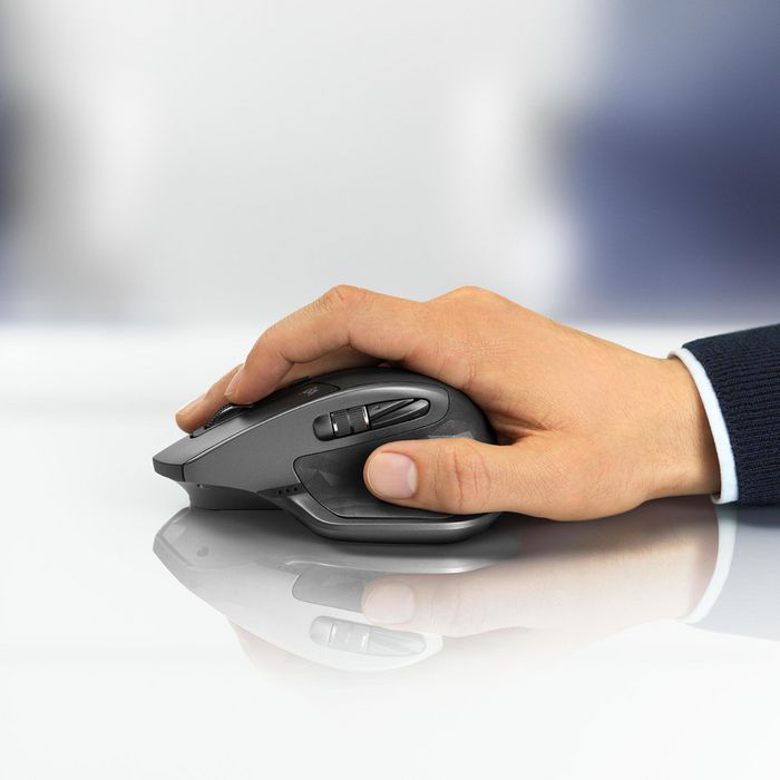 Logitech MX Master 2S Souris sans fil avec connexion Bluetooth et Unifying, capteur 4000 DPI, défilement adaptatif, technologie Flow pour 3 ordinateurs, recharge rapide via USB