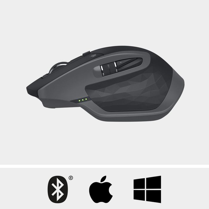 Logitech MX Master 2S Souris sans fil avec connexion Bluetooth et Unifying, capteur 4000 DPI, défilement adaptatif, technologie Flow pour 3 ordinateurs, recharge rapide via USB