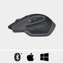 Logitech MX Master 2S Souris sans fil avec connexion Bluetooth et Unifying, capteur 4000 DPI, défilement adaptatif, technologie Flow pour 3 ordinateurs, recharge rapide via USB