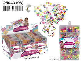 Rama Maletin abalorios - Coffret de perles et accessoires pour bracelets et colliers - 10x17x2 cm - A partir de 3 ans