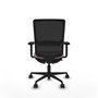 PIQUERAS Y CRESPO Chaise Haches Synchrone/Traslack Rose et Noir