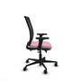 PIQUERAS Y CRESPO Chaise Haches Synchrone/Traslack Rose et Noir