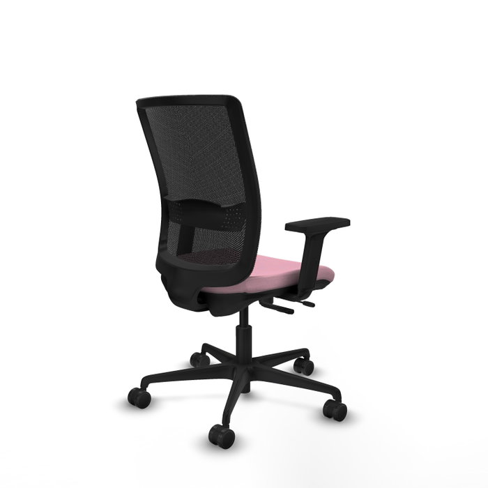 PIQUERAS Y CRESPO Chaise Haches Synchrone/Traslack Rose et Noir