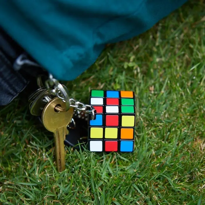 Rubik's Cube 3x3 Porte-clés - Jouet Casse-tête Puzzle Multicolore pour Adultes et Enfants (à partir de 8 ans) - Garantie 2 ans