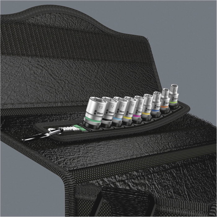 Wera Belt A 4 Zyklop jeu de douilles 1/4 pouces, 9 pièces Wera Belt A 4 Zyklop jeu de douilles 1/4 pouces, 9 pièces