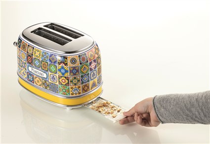 Ariete 155 Positano - Tostador 2 ranuras avec fonction décongélation et réchauffage, sélecteur 6 niveaux, éjection automatique et bac à miettes amovible