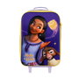 Disney Wish Valise Trolley Cabine pour Enfant 33x17x47 cm - Malette à Roues pour Bagage à Main - avec Cintres Intérieurs et Fermeture à Glissière