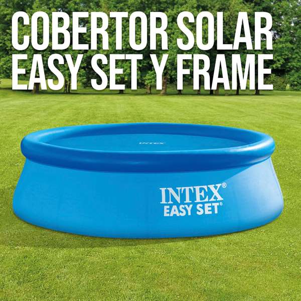 Intex - Couverture solaire pour piscine Easy Set Frame, diamètre 366 cm, PVC
