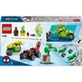 LEGO 11198 Marvel Spidey et ses amis extraordinaires - Set de construction Jeu Course-poursuite entre Spin et Electro avec dino-véhicules et minifigurines