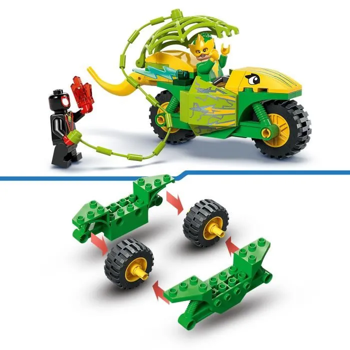 LEGO 11198 Marvel Spidey et ses amis extraordinaires - Set de construction Jeu Course-poursuite entre Spin et Electro avec dino-véhicules et minifigurines