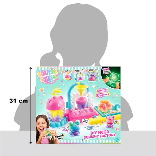 Canal Toys Juego Fábrica de Squishy Factory DIY Kit de Création de Squishies Mous et Phosphorescents pour Enfants - avec Accessoires et Moule - Multicolore