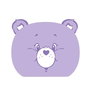 Cerdá Serviette de bain pour cheveux Care Bears - Couleur violette - À partir de 3 ans