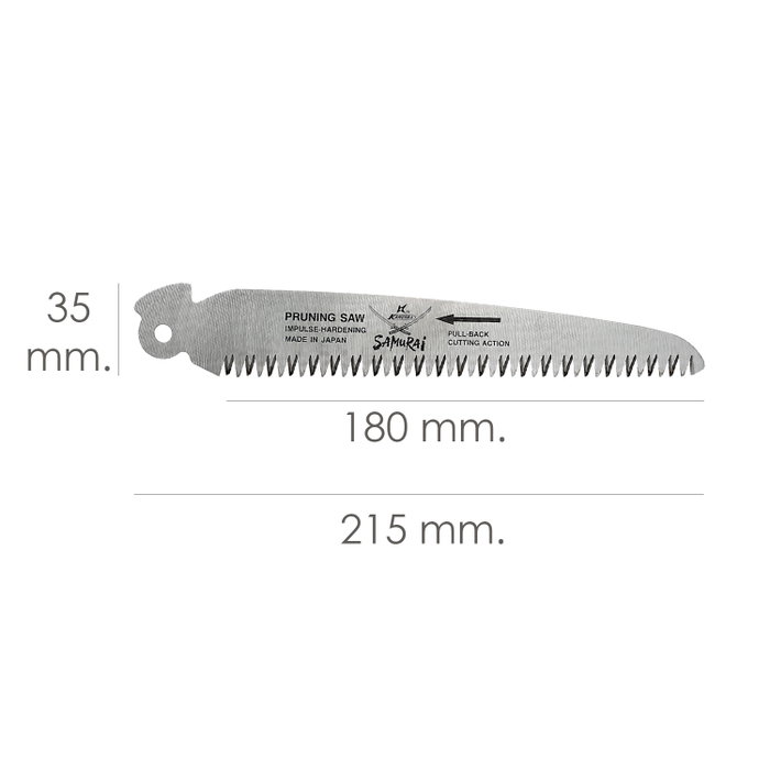 SAMURAI Lame de rechange pour scie D180 180 mm