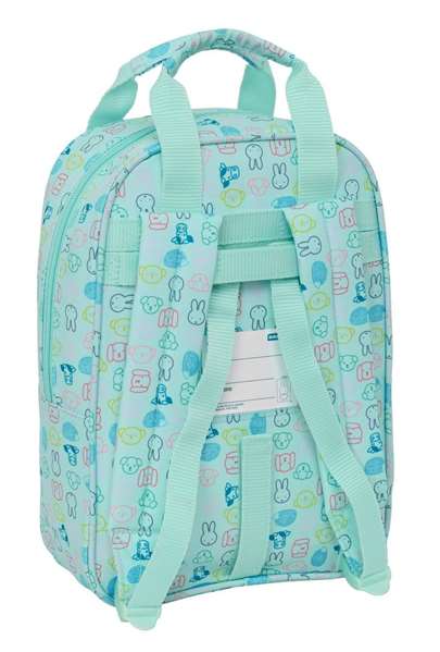 Safta Mochila infantile recyclée et imperméable Miffy "Friends" 20x28x8 cm - Sac à dos enfant