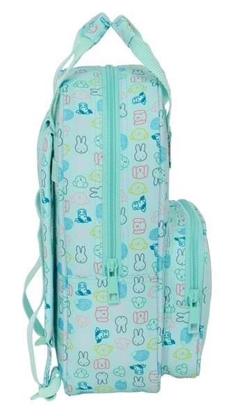 Safta Mochila infantile recyclée et imperméable Miffy "Friends" 20x28x8 cm - Sac à dos enfant