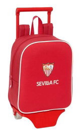 Safta Moch 232+Carro 805 Sac à dos et chariot résistant à l'eau Sevilla FC 22x27x10 cm pour enfant (à partir de 3 ans)