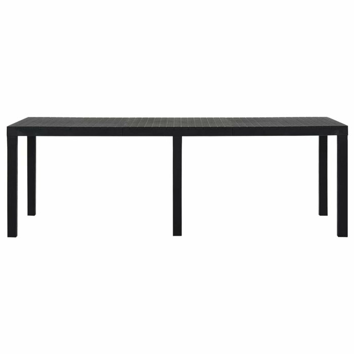 Table de Salle à Manger IPAE Progarden Indo ind012an Extensible Anthracite 220 x 90 x 72 cm