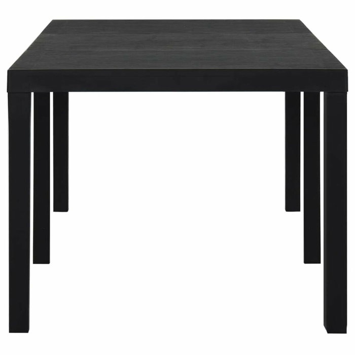 Table de Salle à Manger IPAE Progarden Indo ind012an Extensible Anthracite 220 x 90 x 72 cm