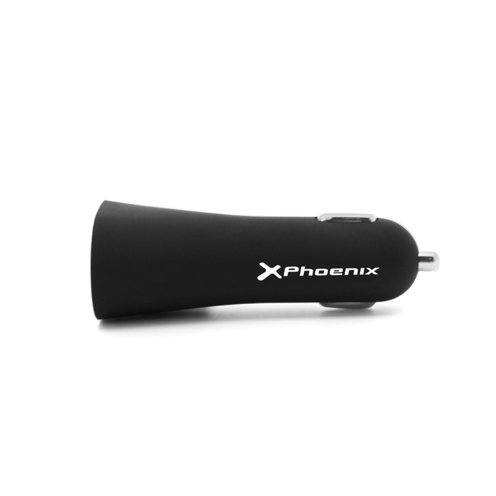 Phoenix Chargeur de voiture universel 2 ports USB 4,8A noir Phoenix Chargeur de voiture universel 2 ports USB 4,8A noir