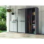 Keter Armoire utilitaire KIS Più - 68 x 39 x 166 cm - Gris antracita y negro